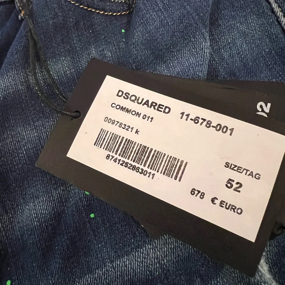 Dsquared2 paint-splatter Distress Italy-made Jeans - Picture 8 of 15